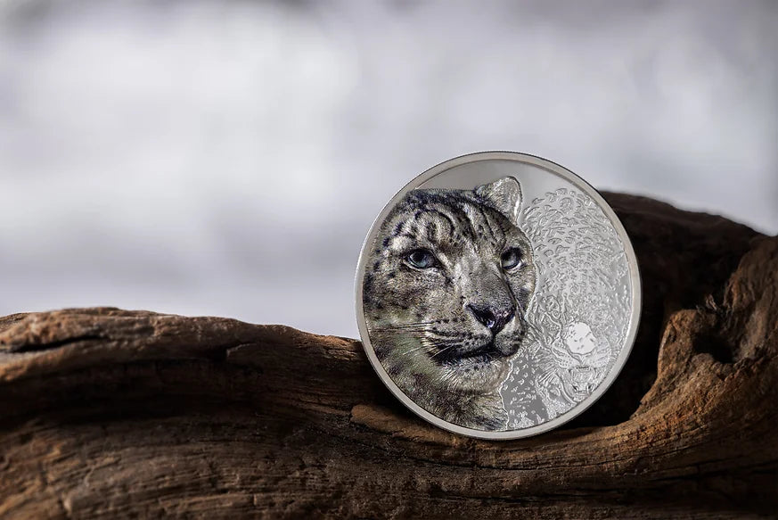 Mongolia 2024 500T Snow Leopard 1 Oz .999 Silver Proof Coin CIT Smartminting®