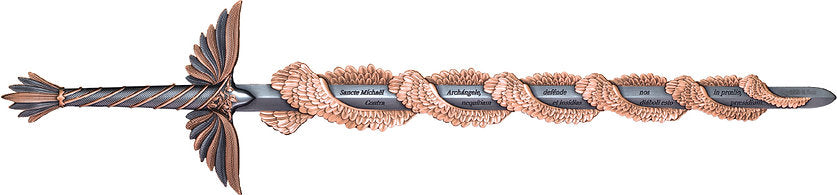 PRE-ORDER KOMSCO South Korea 2024 SWORD OF SAINT MICHAEL Edition Rose Gold Glided - Angel Sword 2.5 oz .999 Silver Stacker Letter Opener