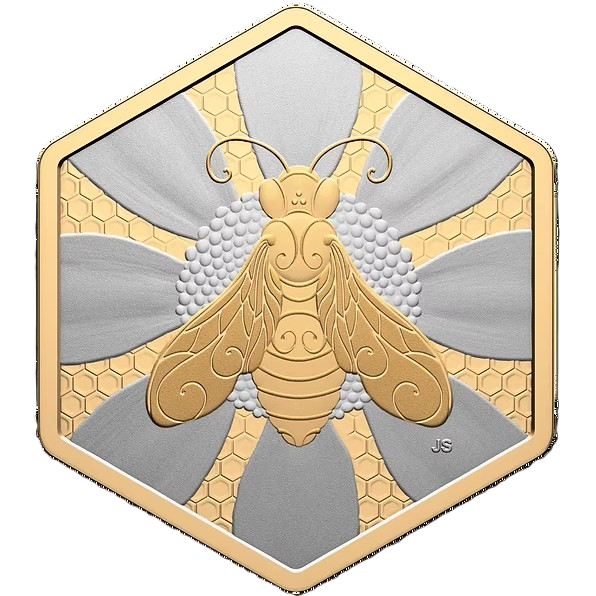 Canada 2025 $20 Nature’s Delight Honey Bee 32 Grams .9999 Fine Silver Coin