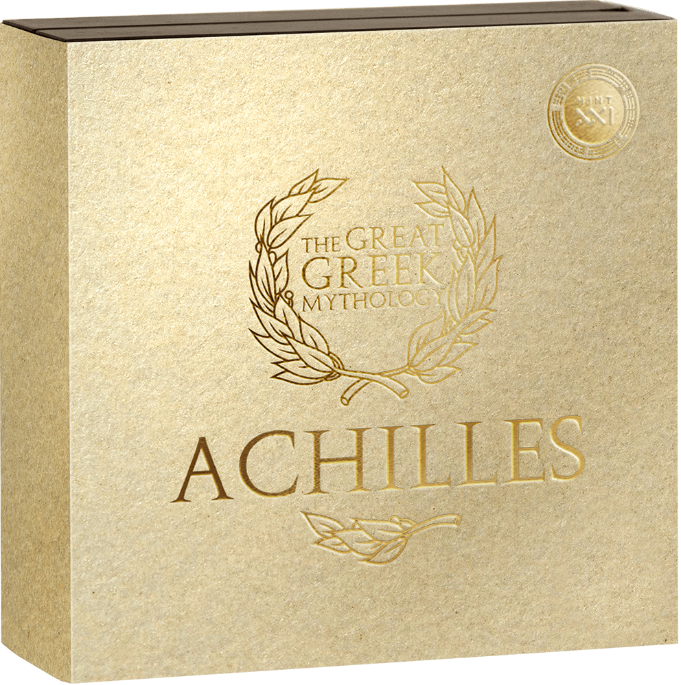 Cameroon 2023 2000 Francs Achilles: Great Greek Mythology 2 Oz Antique Silver Coin