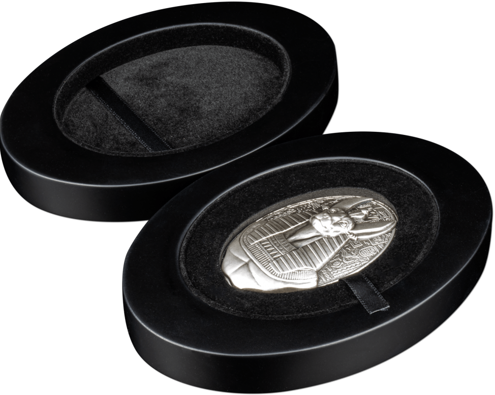 Djibouti 2024 200 Francs 3D Shaped Anubis 3oz Silver Coin