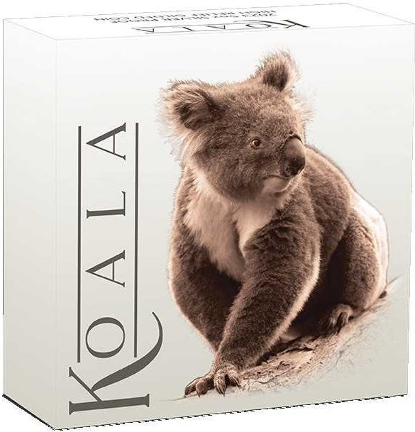 Australia 2023 $8 AUSTRALIAN KOALA 5 Oz .9999 Silver Coin Rose Gold Gilding