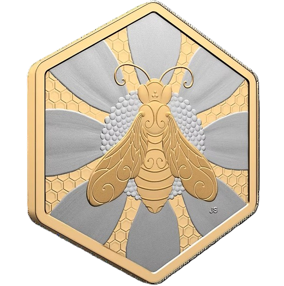Canada 2025 $20 Nature’s Delight Honey Bee 32 Grams .9999 Fine Silver Coin