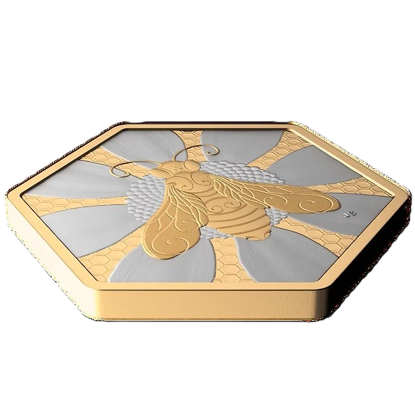 Canada 2025 $20 Nature’s Delight Honey Bee 32 Grams .9999 Fine Silver Coin