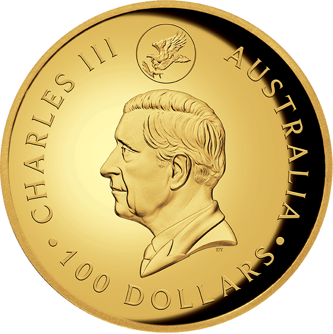 Australia 2024 $100 Australian Wedge-Tailed Eagle 10th Anniversary 1oz Gold Proof Coin PERTH MINT