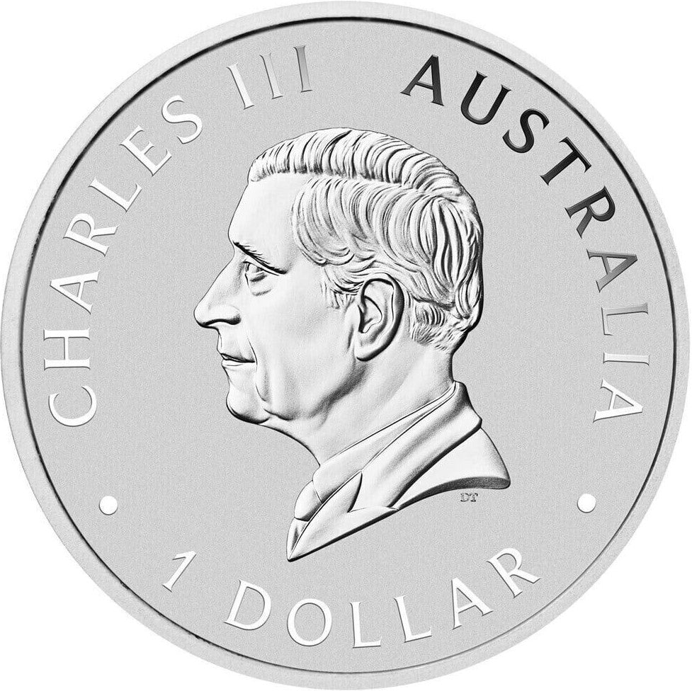 Australia 2024 $1 Australian Emu 1oz Silver Coloured Coin PERTH MINT
