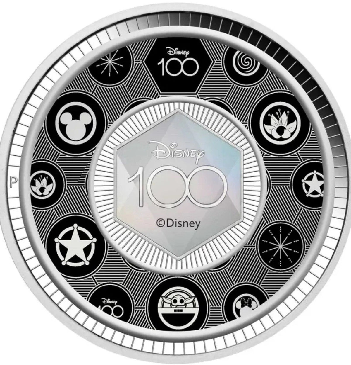 Tuvalu 2023 50 Cents DISNEY 100th ANNIVERSARY 1/2oz .9999 Silver Proof Coloured Coin 2000 Minted.