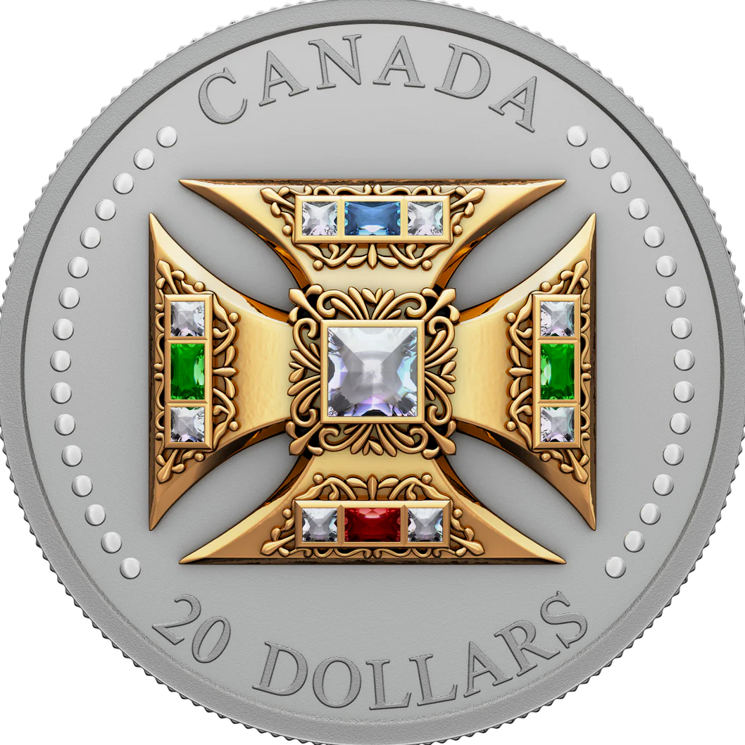 Canada $20 2023 St. Edward’s Crown Proof 1oz .9999 Silver coin