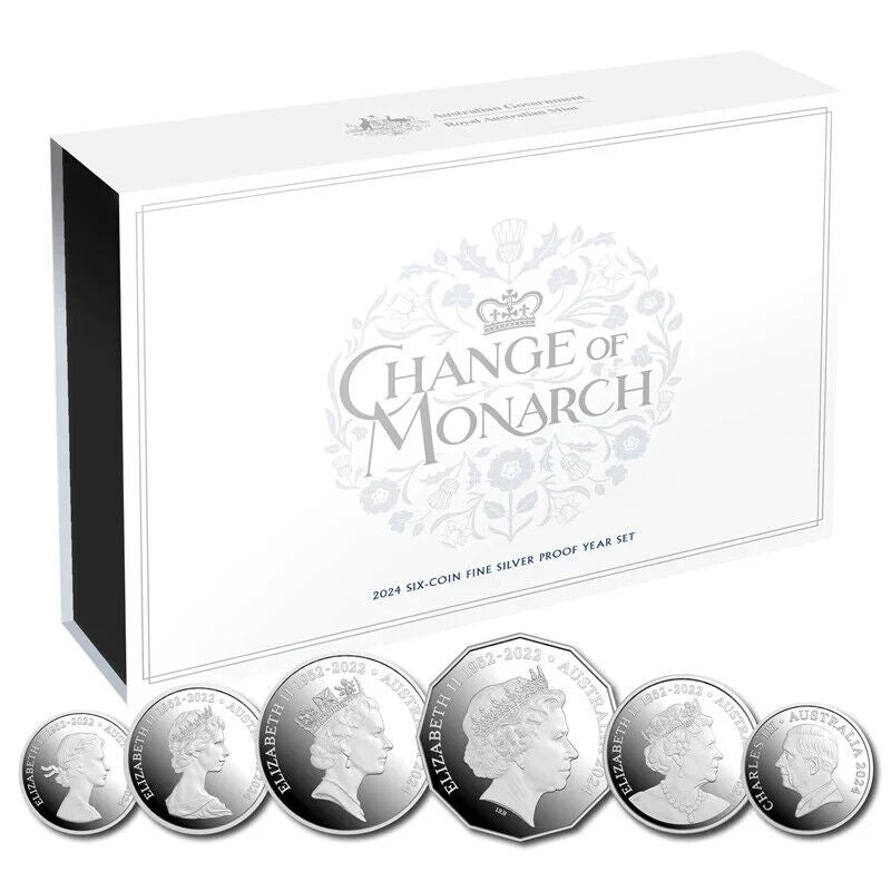 Australia 2024 CHANGE OF MONARCH Fine Silver Proof Set