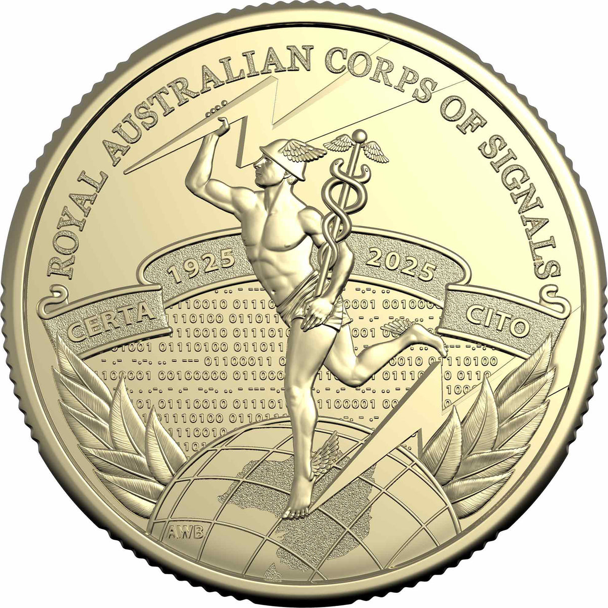 Australia 2025 $1 CENTENARY of ROYAL AUSTRALIAN CORPS of SIGNAL Uncirculated Coin