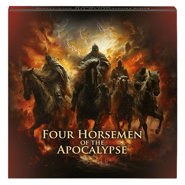 2023 Four Horsemen of the Apocalypse White Horse – Space Red 1 oz Silver Coin