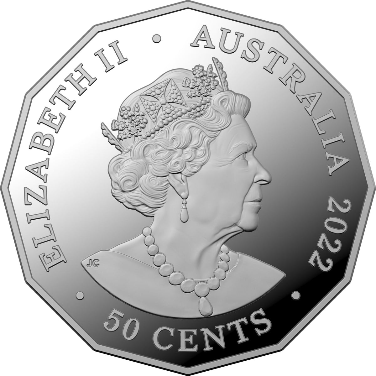 Australia 2022 50 Cent Platinum Jubilee of HM Queen Elizabeth II - Silver Proof