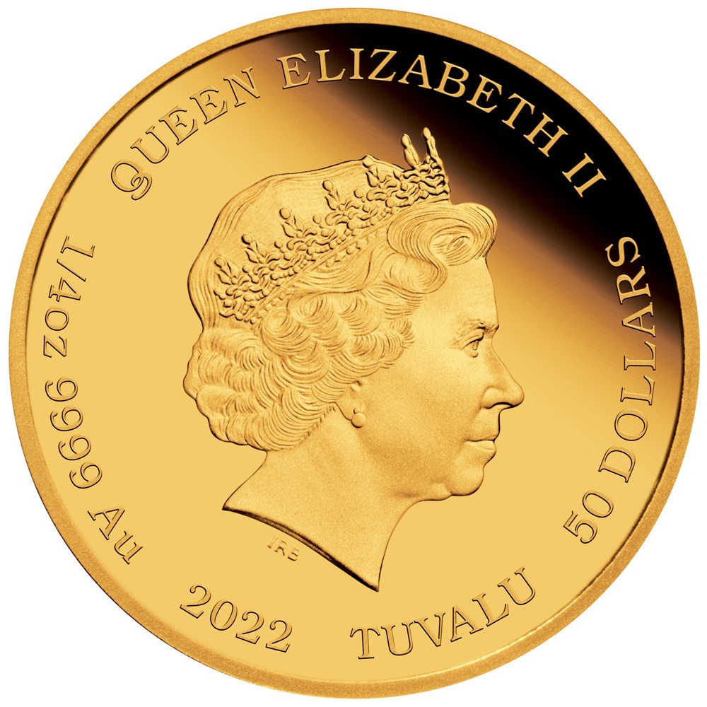 Tuvalu 2022 $50 James Bond Legacy Series – 1st Issue 1/4oz Gold Proof Coin