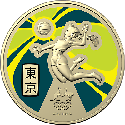 Australia 2020 $1 Coloured Uncirculated Australian Olympic Team - Ambassador Taliqua Clancy
