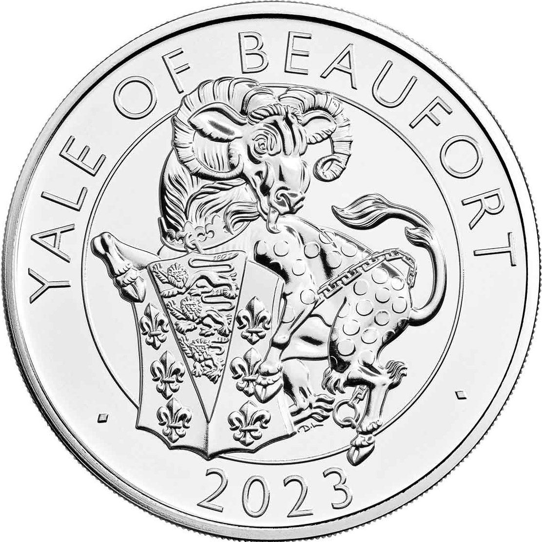 United Kingdom 2023 £5 The Royal Tudor Beasts The Yale of Beaufort Brilliant Uncirculated