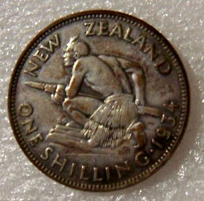 New Zealand: 1934 1 Shilling Silver