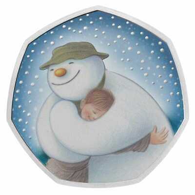 United Kingdom 2020 50p Proof The Snowman Colour Silver