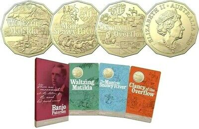 Australia 2020 50 Cents 3 Coin Uncirculated Set Carded Banjo Paterson