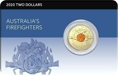 Australia 2020 $2 Coloured Uncirculated Australia's Firefighters Al-Br Coin Pack