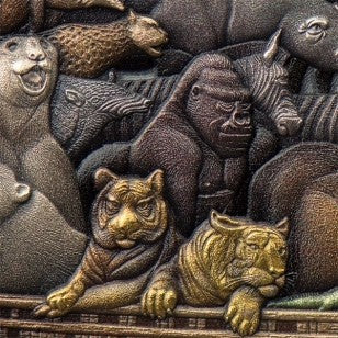 Tokelau 2021 $10 Fundamental Stories of Bible Series Noah's Ark 5 oz Silver Antique High Relief Coin
