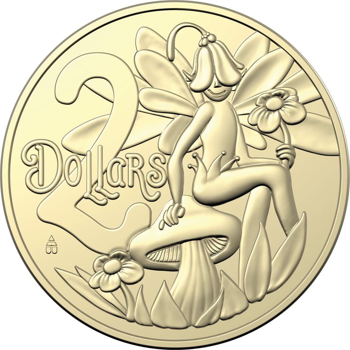 Australia 2023 $2 Tooth Fairy Coin in Card AlBr Uncirculated Coin
