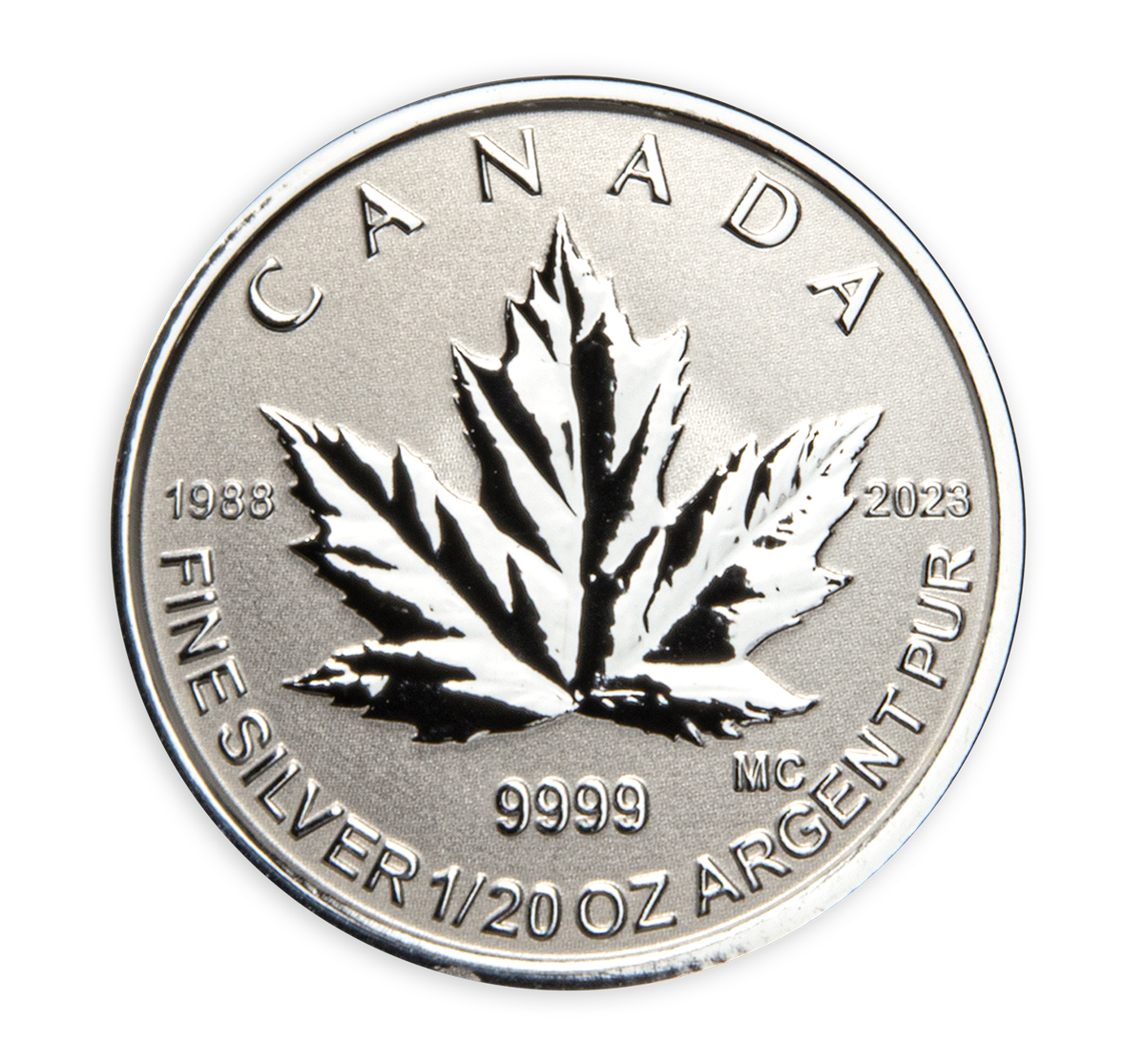 2022 Canada Silver Maple Leaf Fractional Year Set 35th Anniversary Silver Maple Leaf 5 Coins Silver $1 Reverse