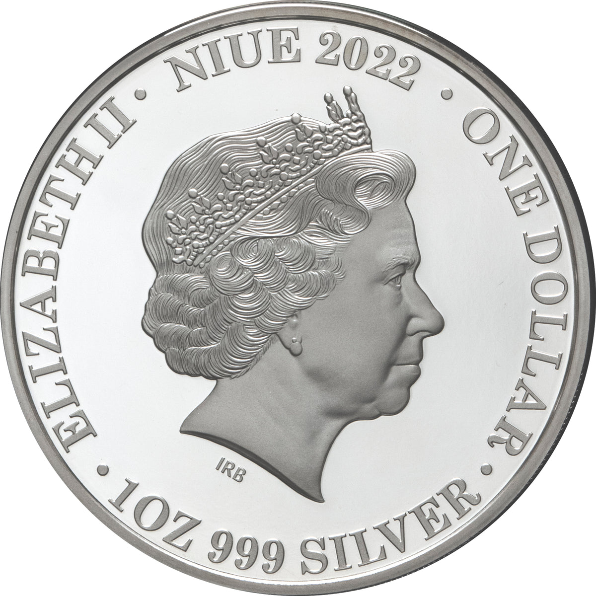 Niue 2022 $1 Lunar Year of the Tiger Coloured Silver Proof Coin