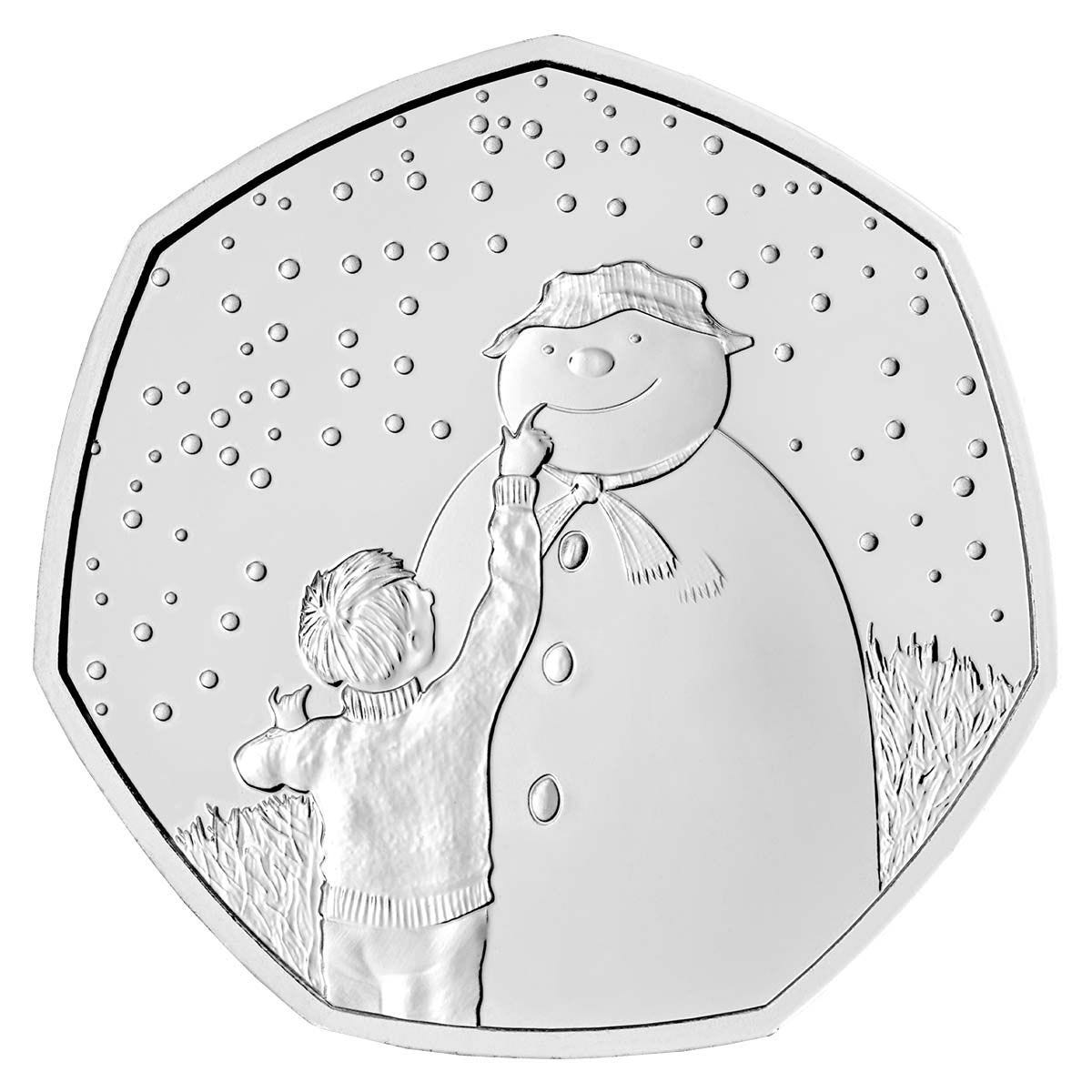 United Kingdom 2021 50p The Snowman Cupro-Nickel Brilliant Uncirculated Coin