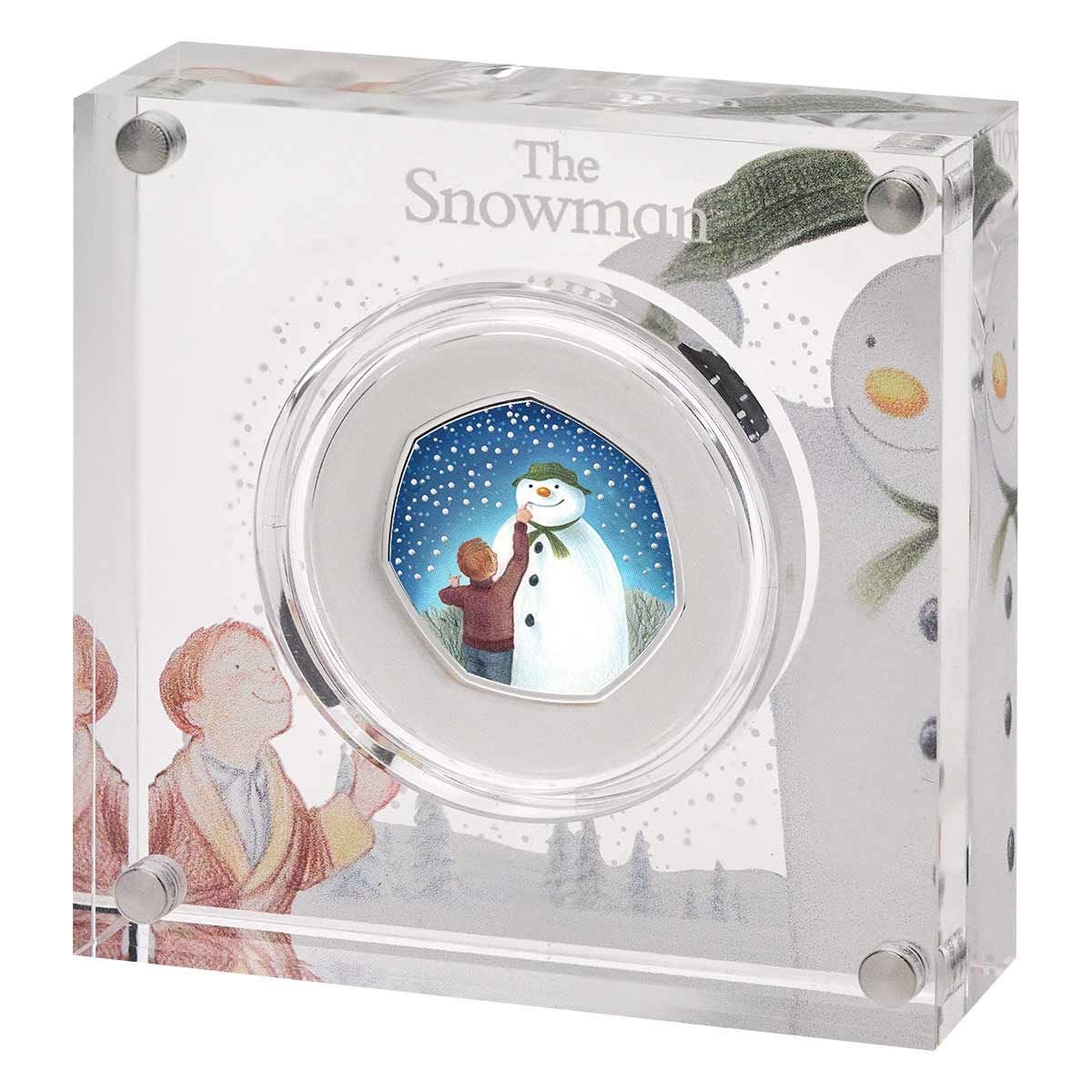 United Kingdom 2021 50p The Snowman Coloured Silver Proof Coin