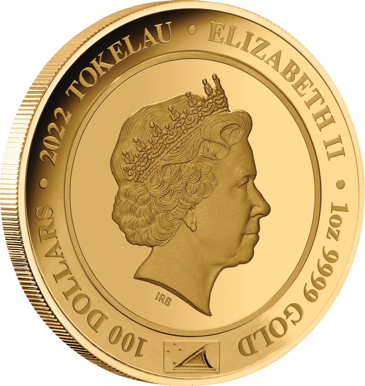 Tokelau 2022 $100 Diana Princess of Wales 1oz Gold Proof Coin
