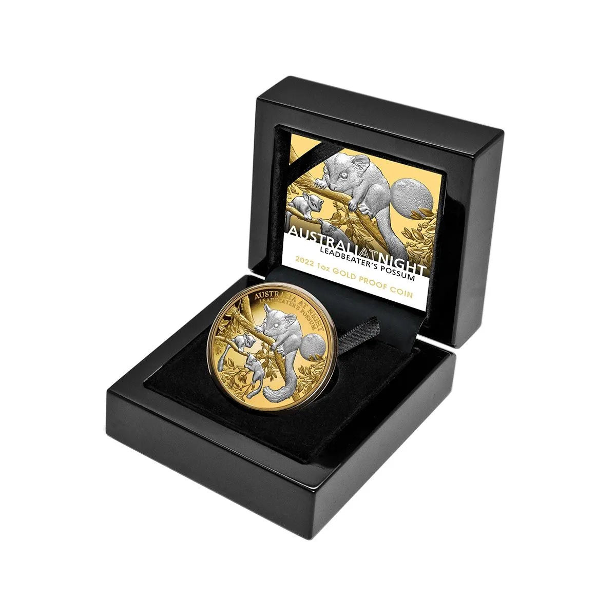 Niue 2022 $100 Australia at Night Leadbeater Possum 1oz Gold