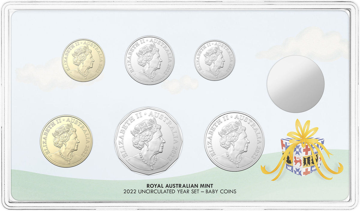 Australia 2022 6 Coin Uncirculated Baby Mint Set in Perspex Case