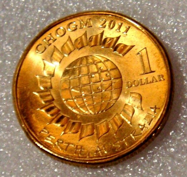 Australia 2011$1 Perth CHOGM ex Royal Australian Mint Roll Uncirculated