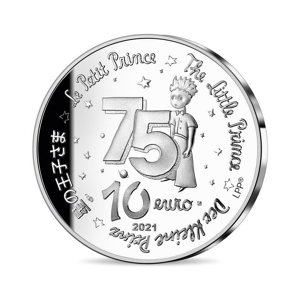 France 2021 10€ 10 Euros Silver Proof The Little Prince - Take Me to the Moon