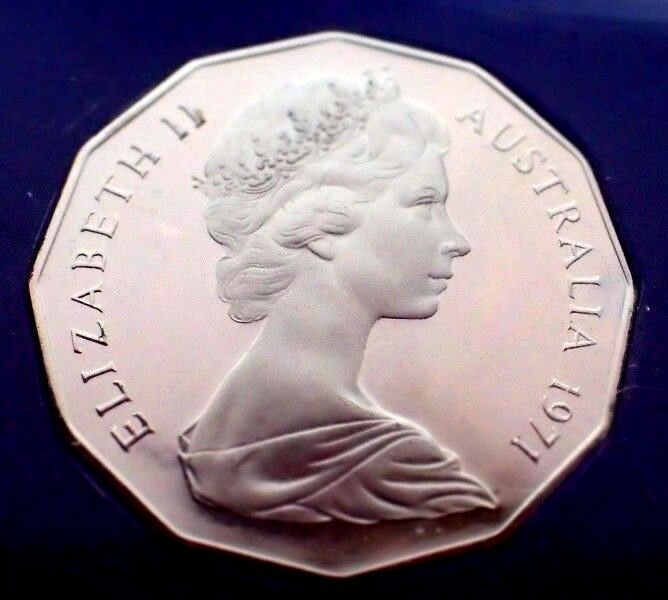 Australia 1971 50 Cent Proof Coat of Arms