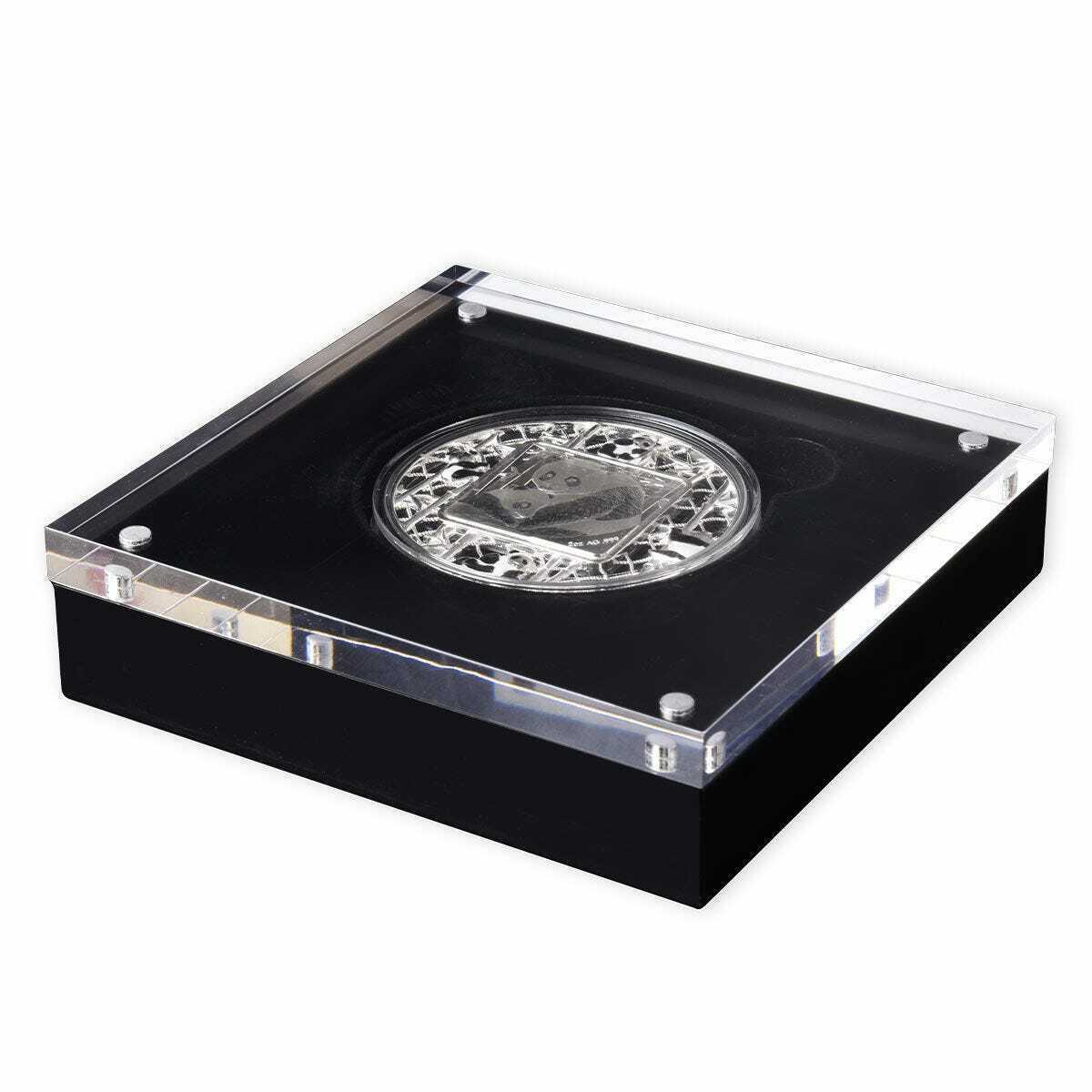Solomon Islands 2021 $5 Panda Filigree 2oz Silver Proof-like Coin