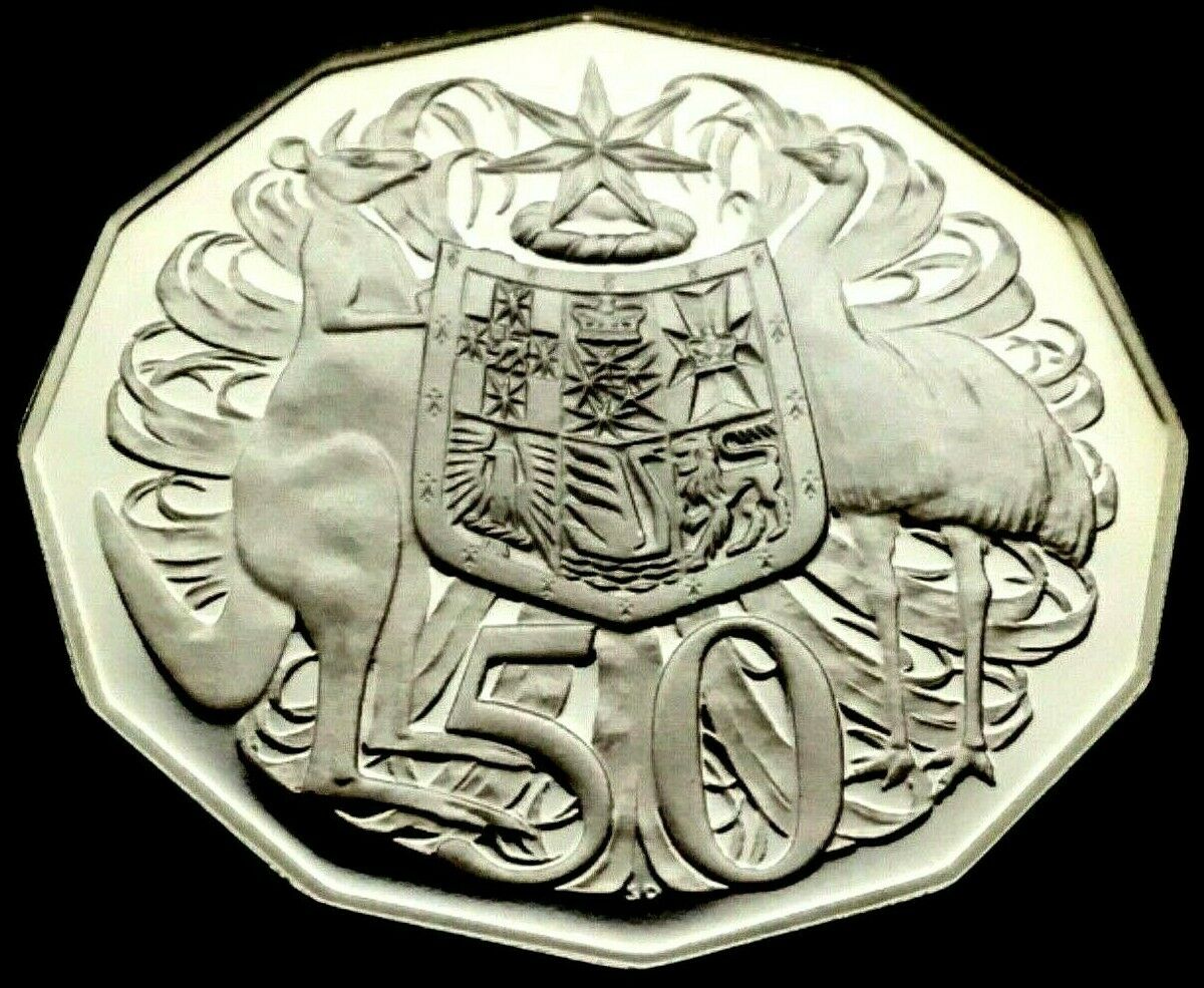 Australia 2004 50 Cent Proof Coat of Arms