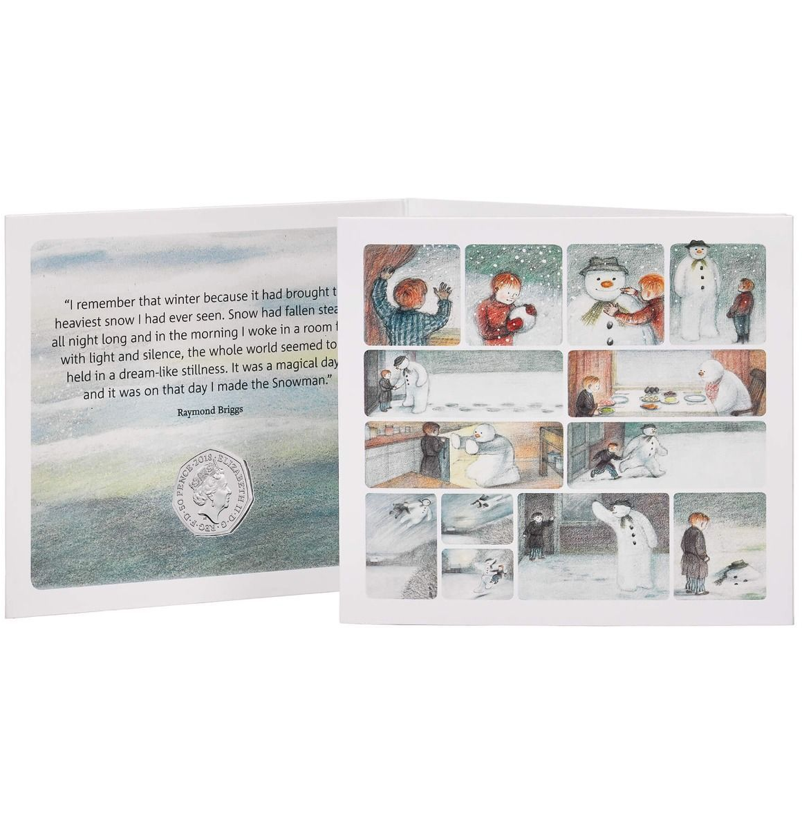 United Kingdom 2018 50p 40th Anniversary of The Snowman BU Coin Pack