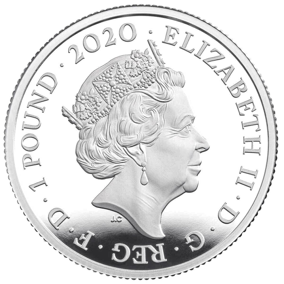 United Kingdom 2020 £1 David Bowie 1/2oz Silver Proof Coin