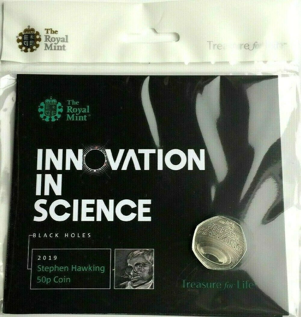 United Kingdom 2019 50p Celebrating the Life of Stephen Hawking BU Coin Pack