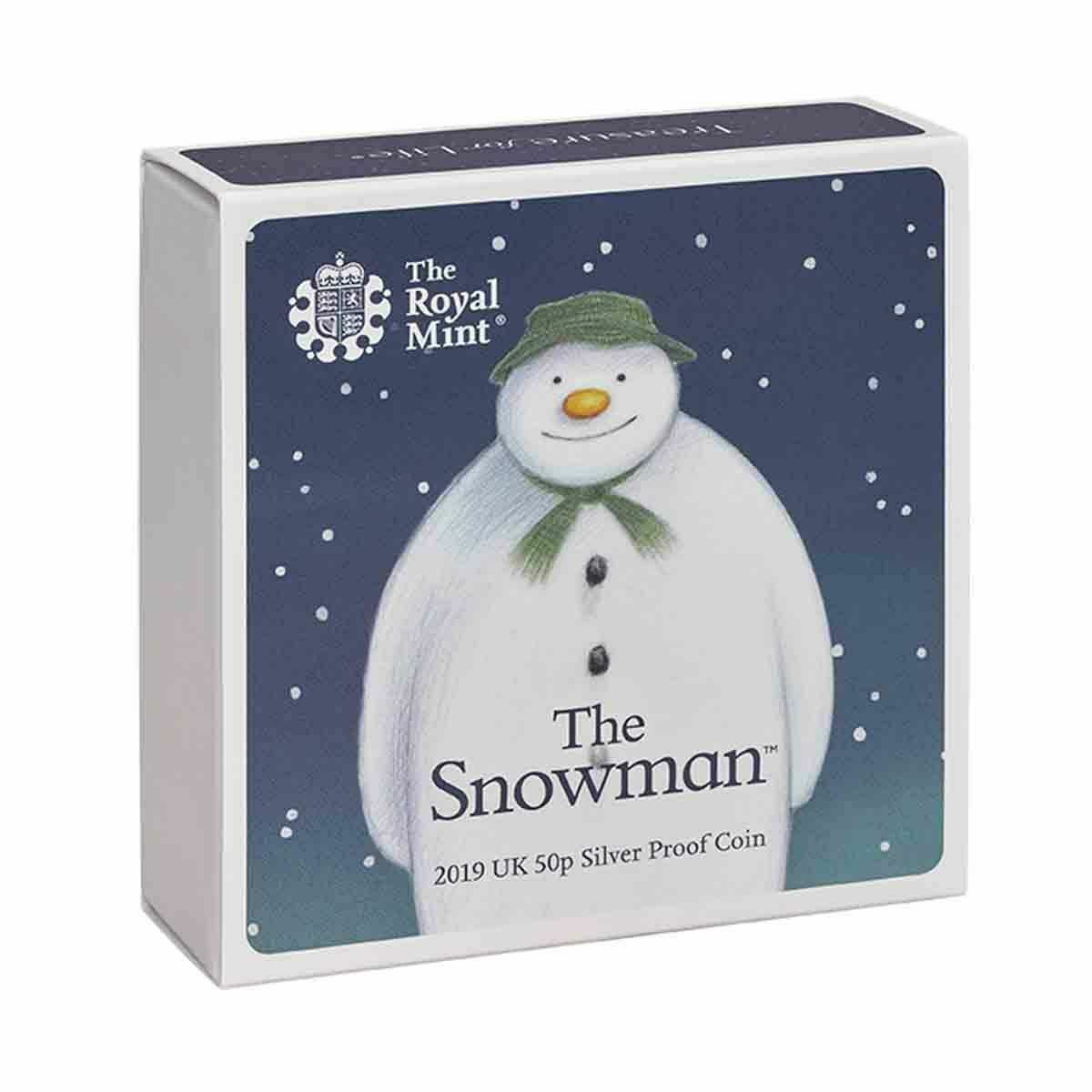 United Kingdom 2019 50p Proof The Snowman Coloured Silver