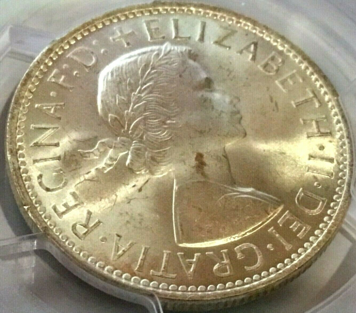Australia 1959 Florin Uncirculated 'Emu's Egg' PCGS MS63