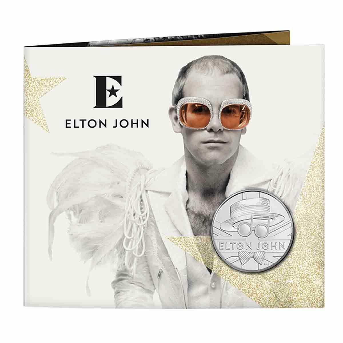 United Kingdom 2020 £5 Elton John BU Sealed Coin Pack
