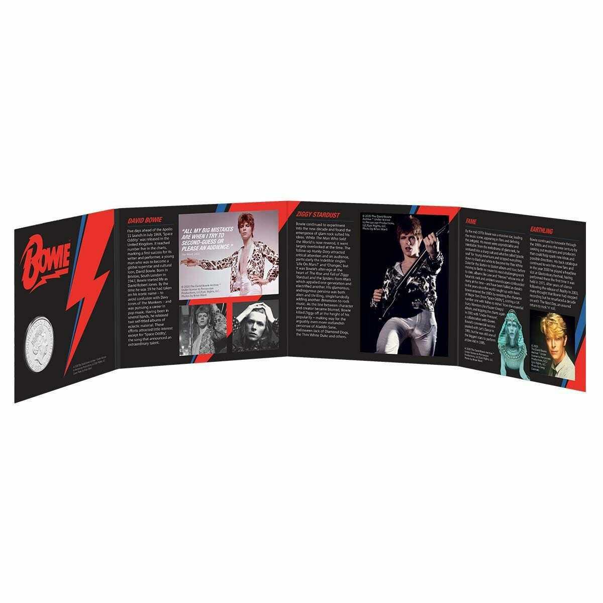 United Kingdom 2020 £5 David Bowie Brilliant Uncirculated Coin - Edition 1