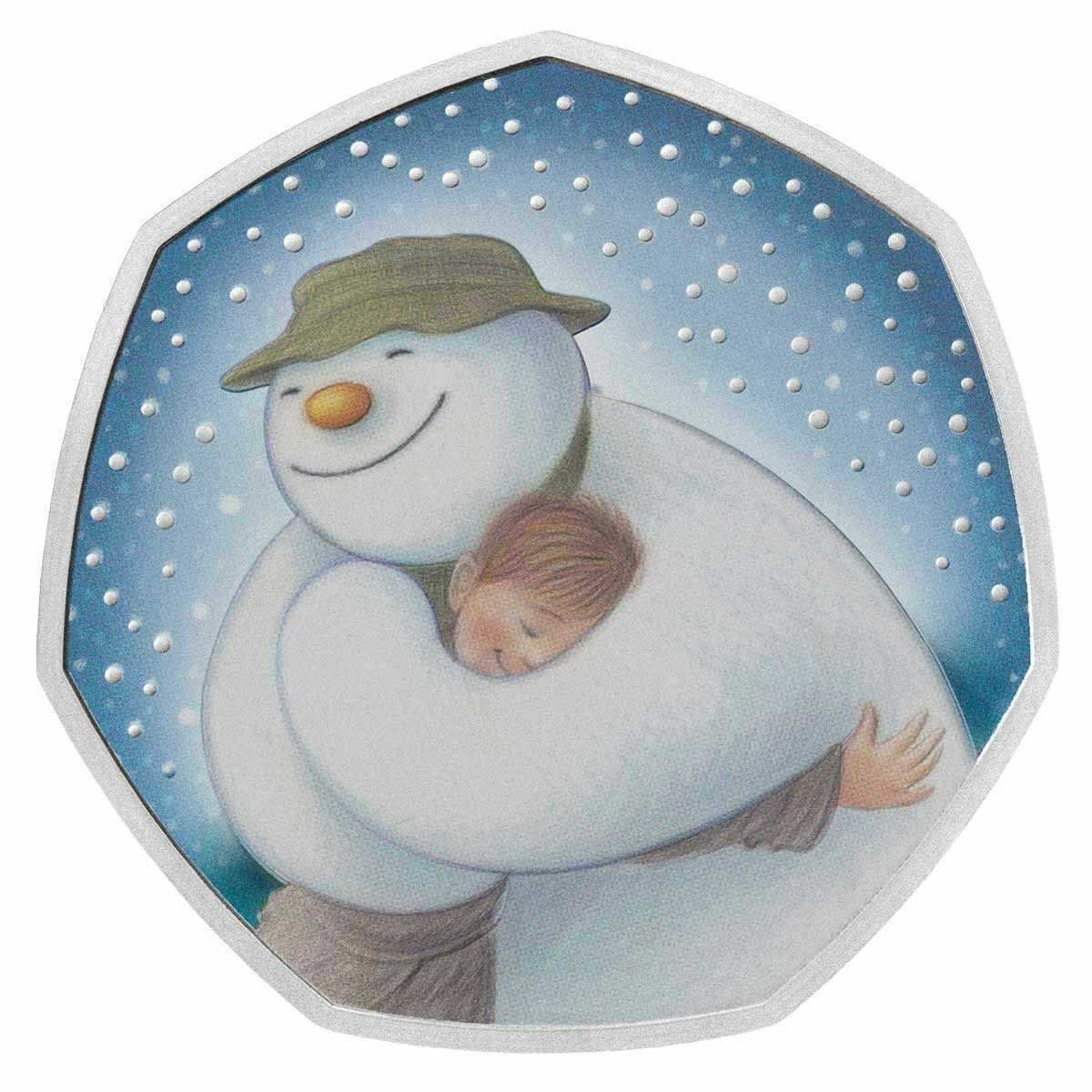 United Kingdom 2020 50p Proof The Snowman Colour Silver