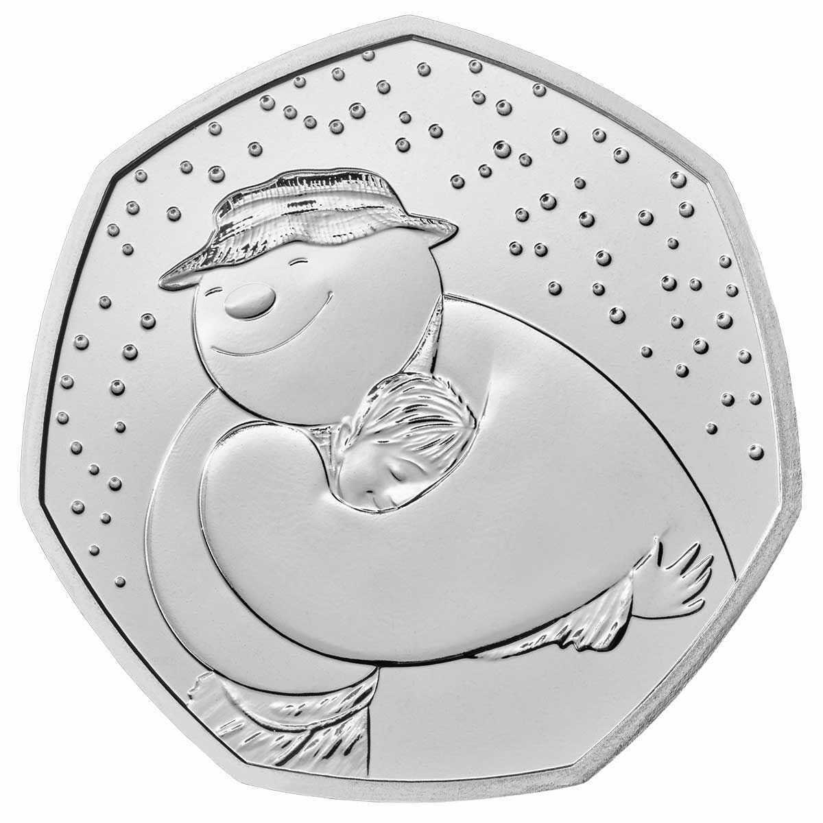 United Kingdom 2020 50p Royal Mint The Snowman BU Sealed Coin Pack