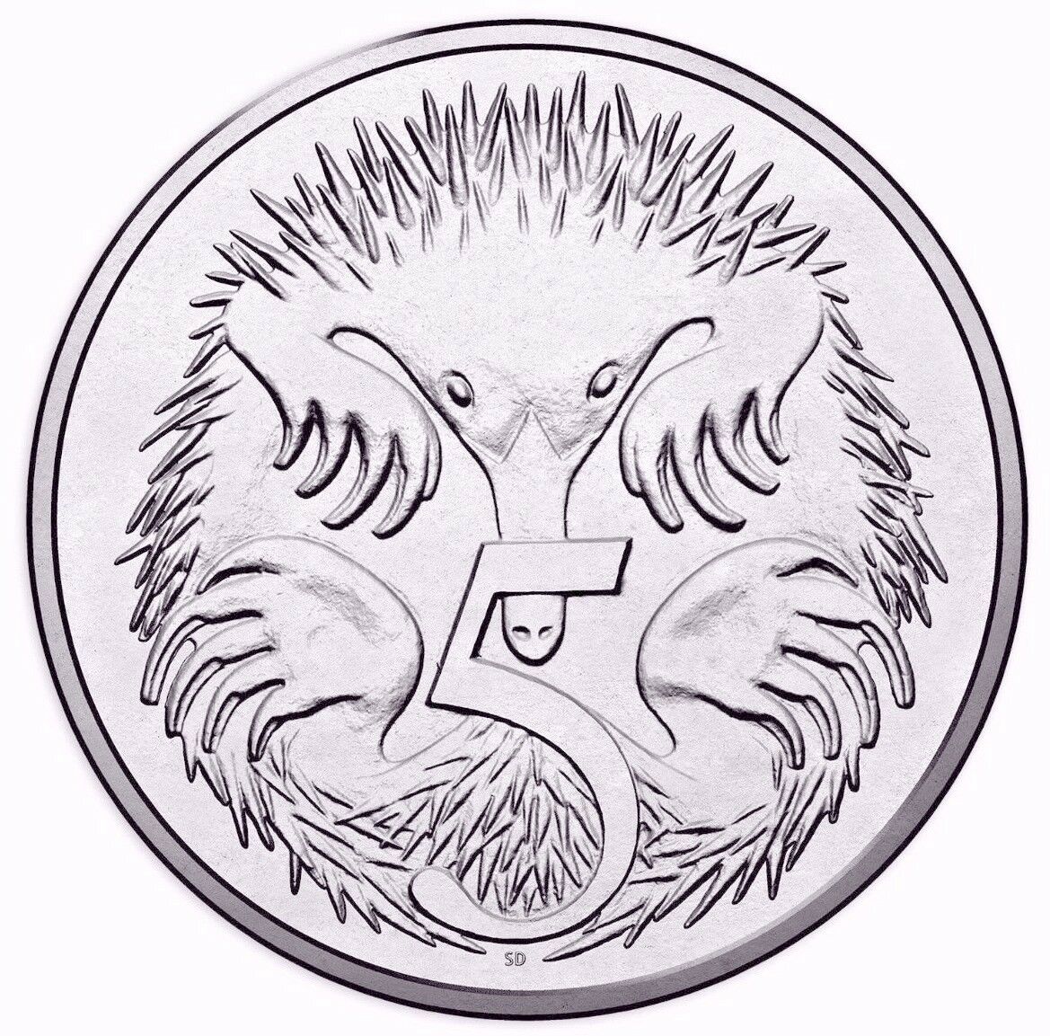 Australia 2018 5 Cent Uncirculated Echidna