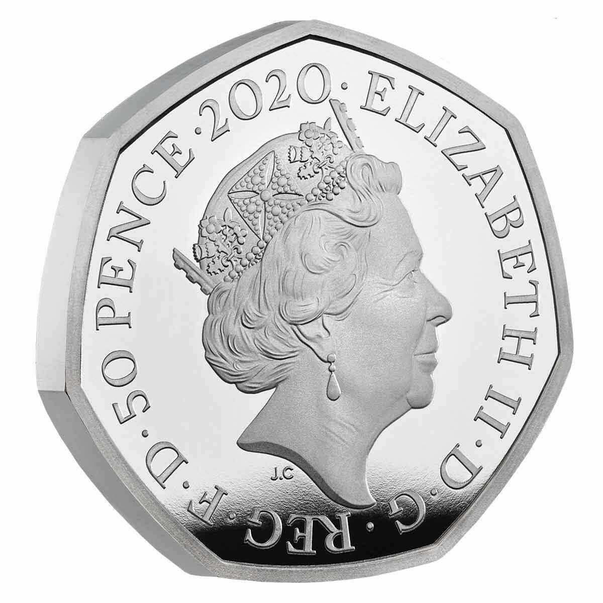 United Kingdom 2020 50p Proof The Snowman Colour Silver