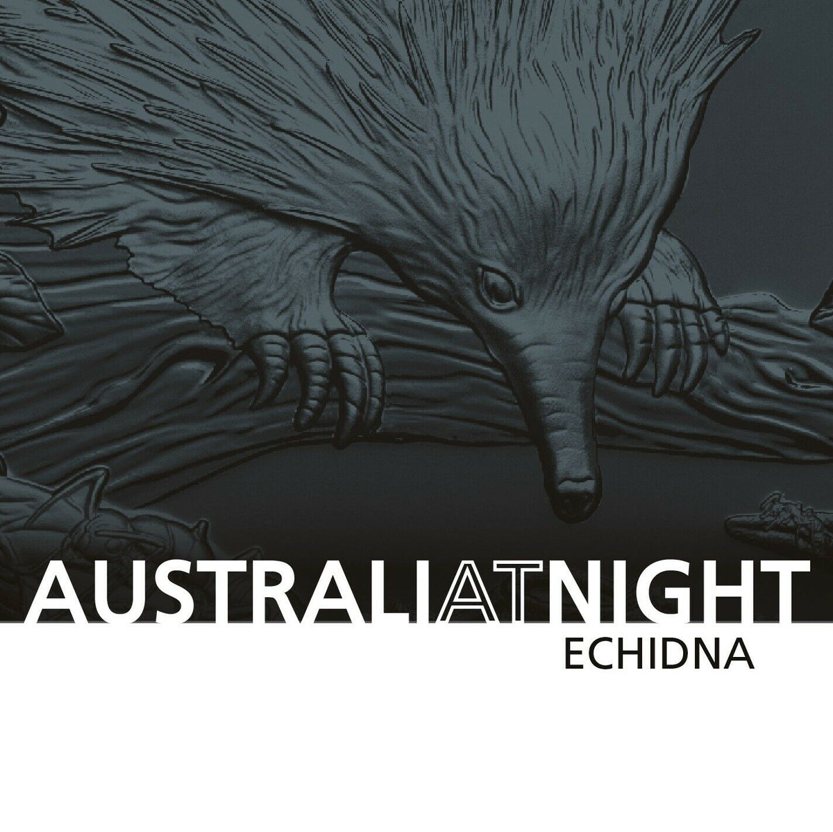 Niue 2020 $1 Australia at Night Echidna 1oz .999 Silver Black Proof Proof