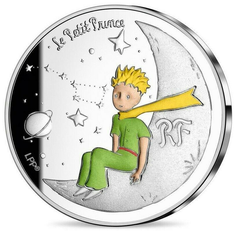 France 2021 10€ 10 Euros Silver Proof The Little Prince - Take Me to the Moon